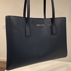 Michael Kors Navy Blue Tote Bag